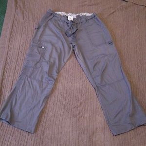Kathy Peterson Koi cargo capri scrubs